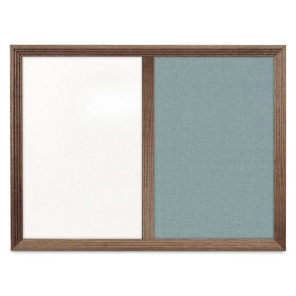Enclosed Corkboard, 1 Door, 72"x36", 4" Fra, UV3418-BLACK-BLACK